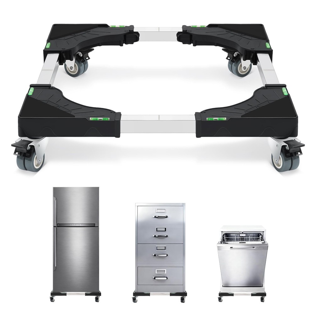 Adjustable Appliance Dolly Mobile Base with Wheels