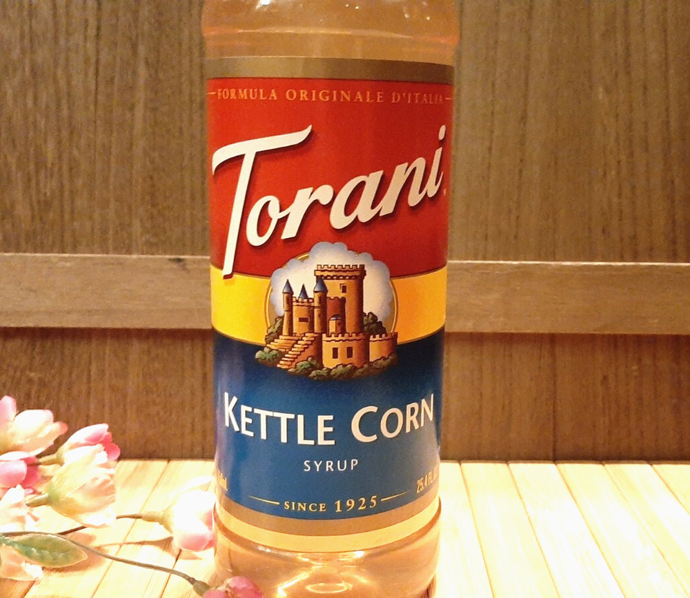 TORANI KETTLE CORN SYRUP , COFFEE & DRINK FLAVORING 25.4 oz READ DESCRIPTION