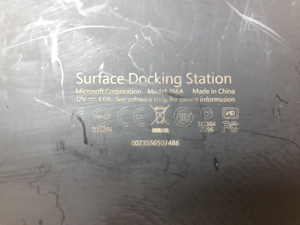 Lot of 3 Microsoft Surface Docking Stations Model 1664 TESTED See Description