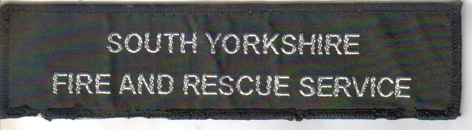 British SOUTH YORKSHIRE FIRE & RESCUE SERVICE   PATCH
