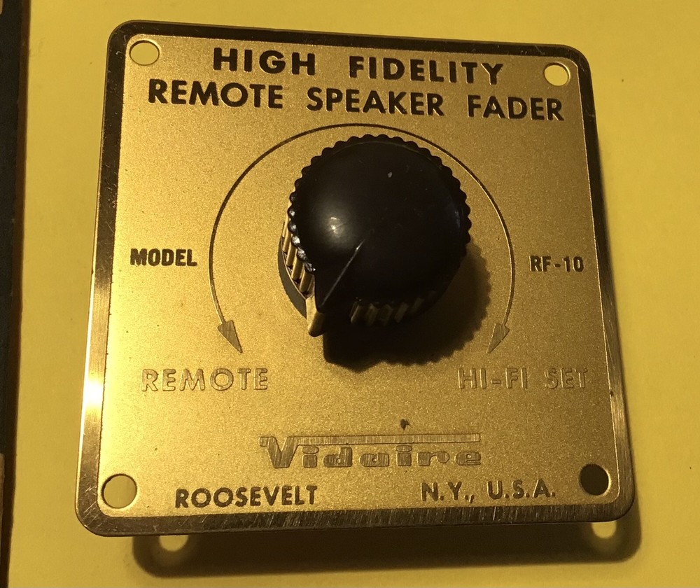 Vintage Vidaire Remote Speaker Fader RF-10