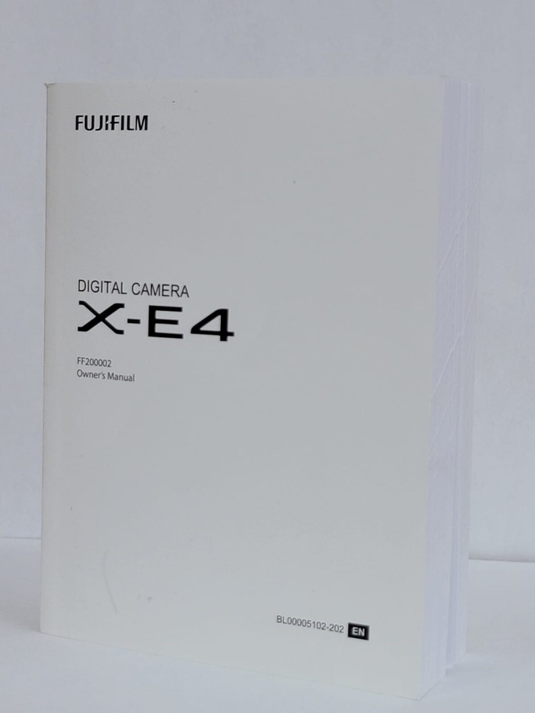 Fujifilm X-E4 Instruction Owners Manual X-E4 Book NEW