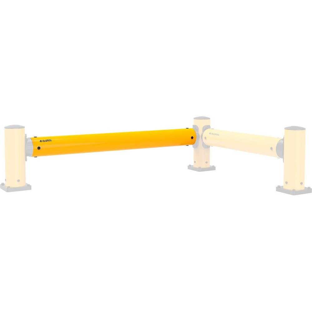 Global Industrial Protective Plastic Guard Rail 5'L x 6" Diameter Yellow