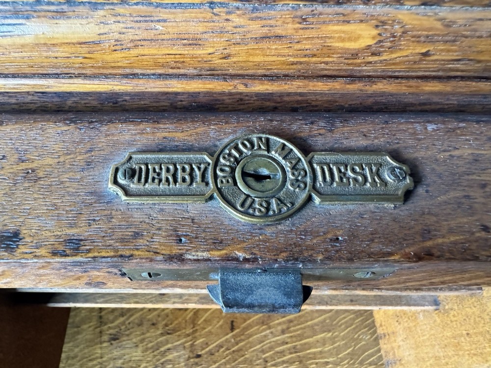 1900’s Derby style Roll top Desk 42” Wide