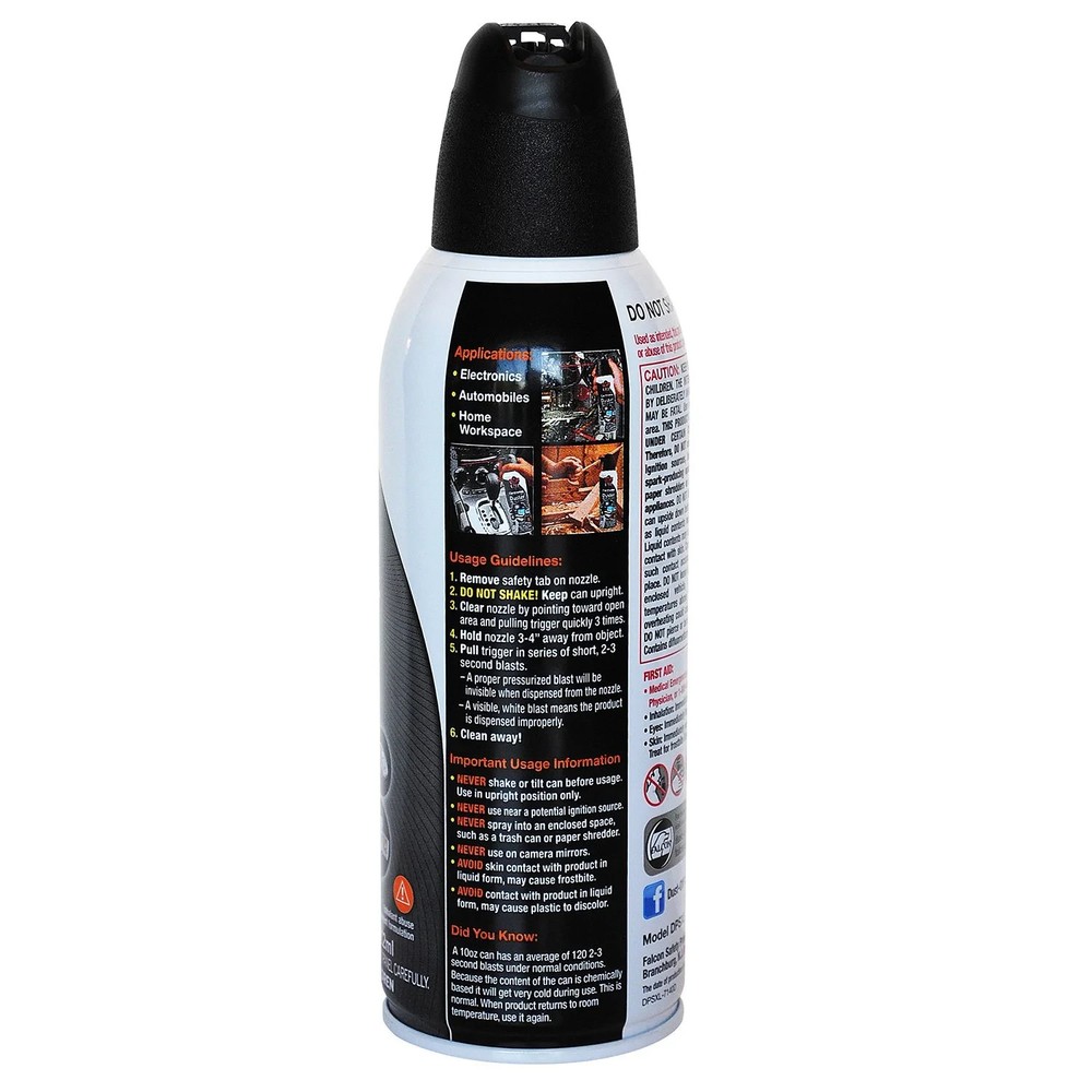 Falcon Dust-Off Compressed Gas Duster 10 oz. 4-Pack – Electronics Cleaner.Falcon