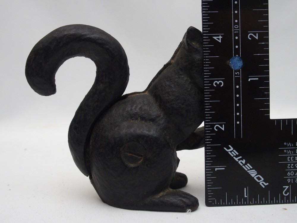 Vintage Black Cast Iron Squirrel Nut Cracker