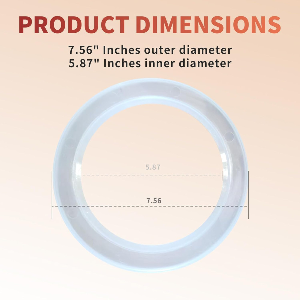 5-Gallon Ceramic Water Dispenser Protective Ring,Plastic Protector Ring for Porc