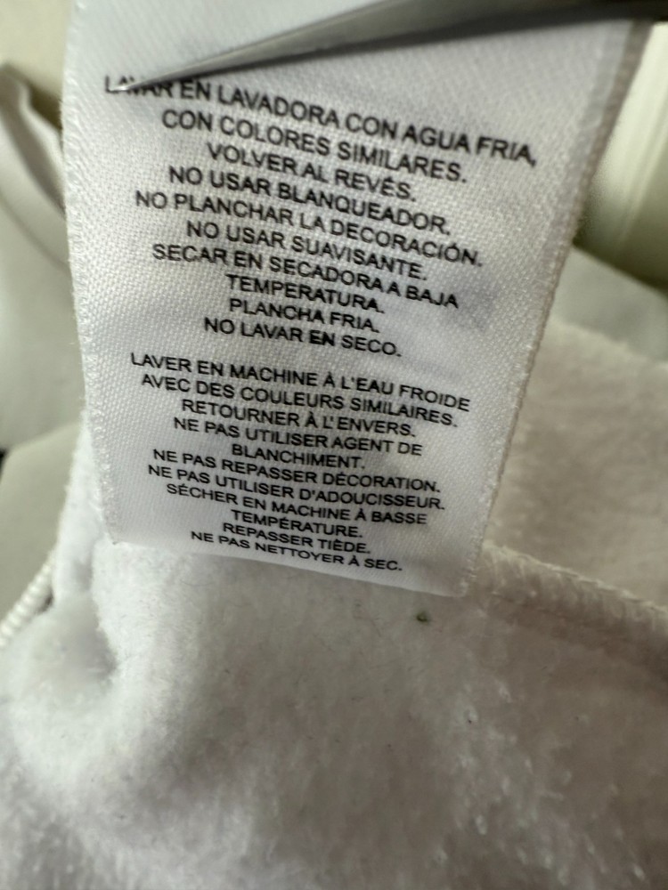 Fila Jumper White Cotton PullOver Medium M 38-40 in