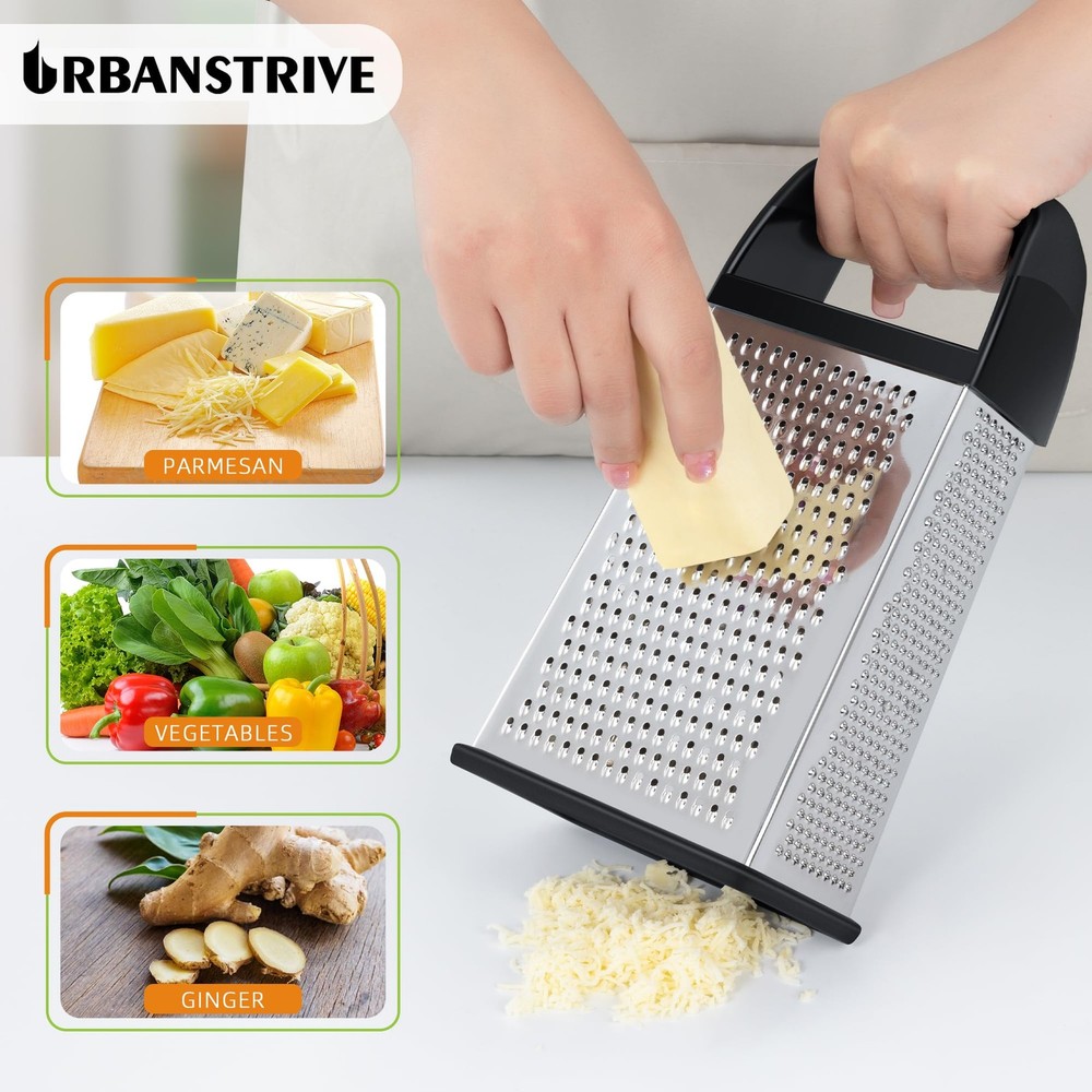 Cheese Grater With Container, Professional Cheese Grater with Handle