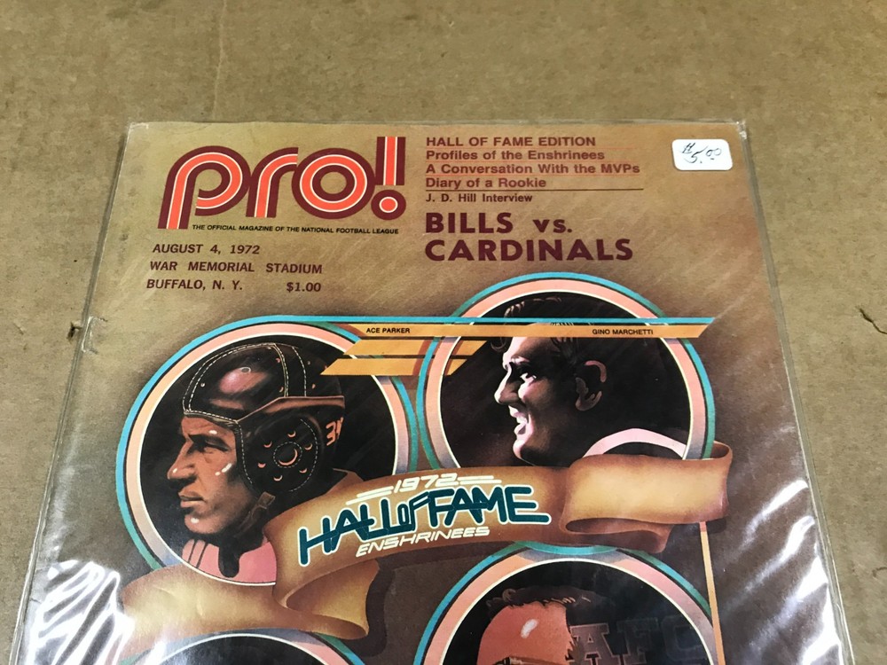 Vintage Pro! NFL Program - Bills Vs. Cardinals - August 4, 1972