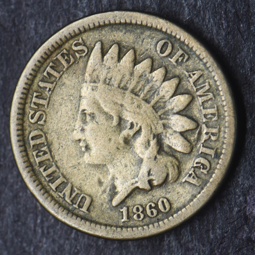 1860 "Rounded Bust" Indian Head Cent 1C - COINGIANTS -