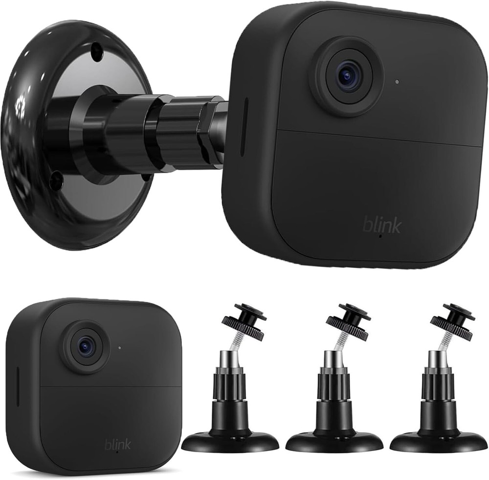 360Deg Adjustable Wall Mount Bracket For Blink 4th Gen Camera Wider View 3Pcs