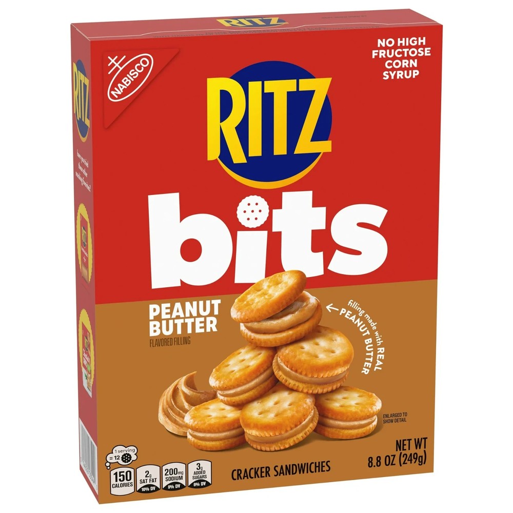 RITZ Bits Peanut Butter Sandwich Crackers, 8.8 oz