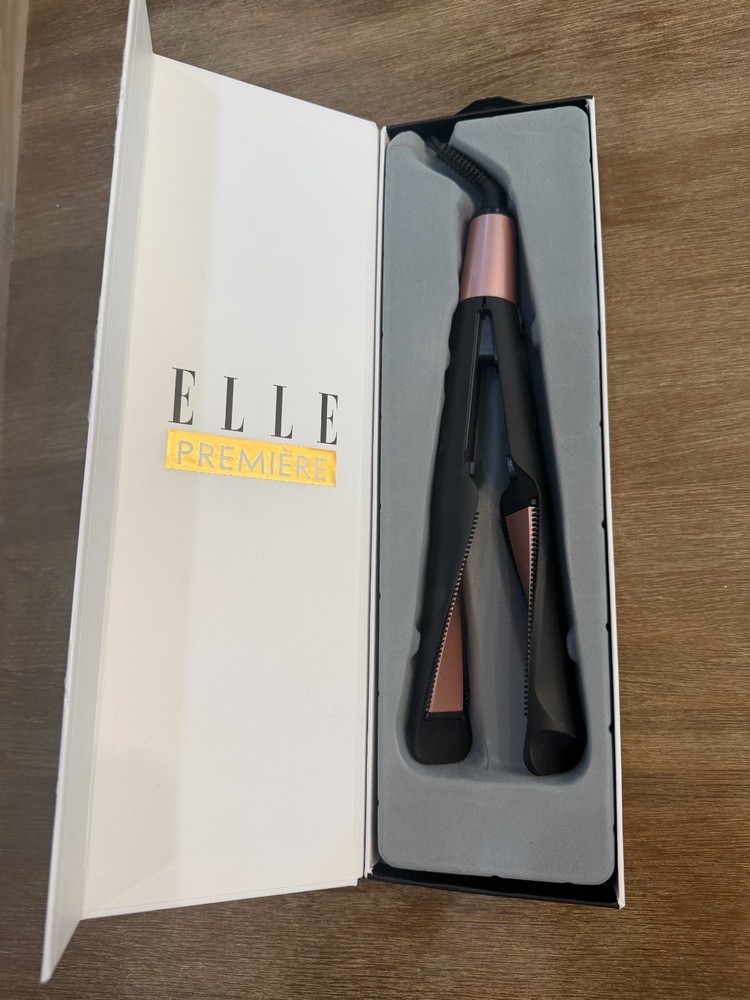 Elle Premiere Twisted 2-in-1 Flat-Curling Iron - NEW - NRFB