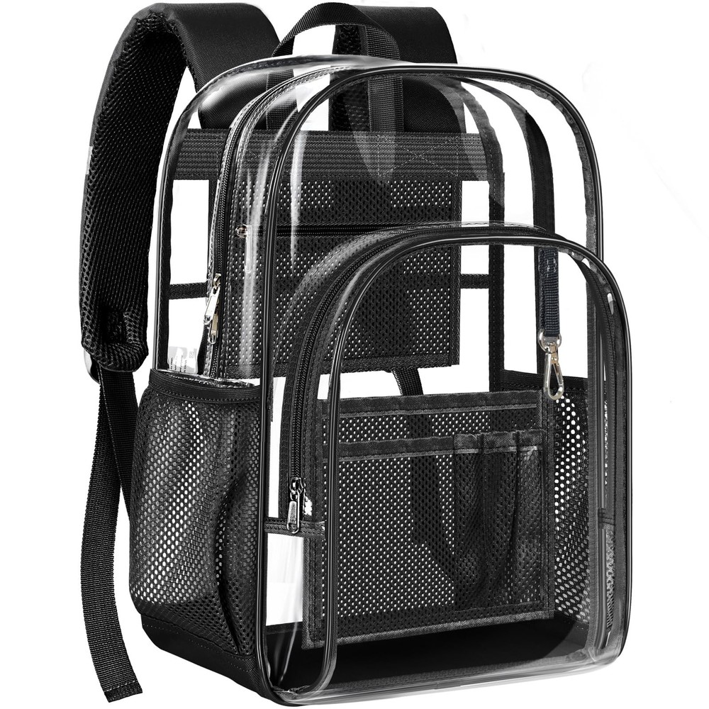 PAMANO Clear Backpack, Heavy Duty Transparent Backpack with Reinforced Bottom...