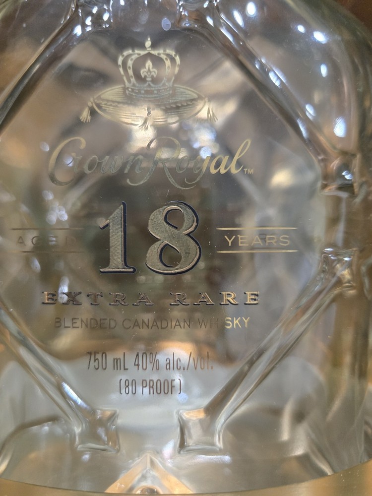 18 Year Old Crown Royal Bottle