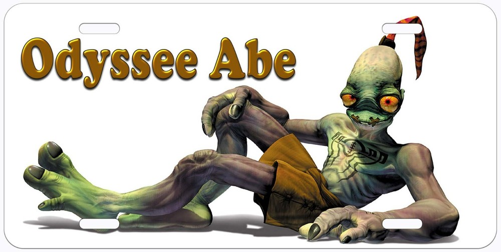 Odyssey Abe Novelty Car Tag License Plate 6x12