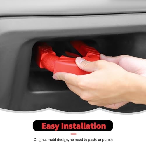 Tow Hook Covers Bumper Tow Hook Covers Protector Cover Exterior Red