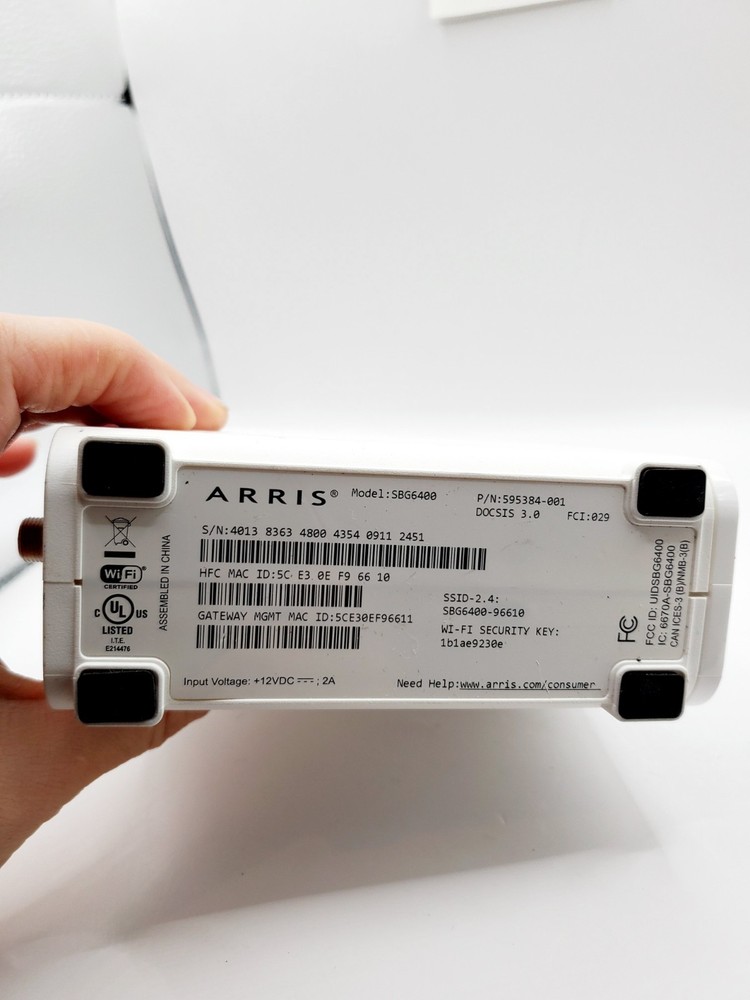 Arris Surfboard SBG6400 Modem