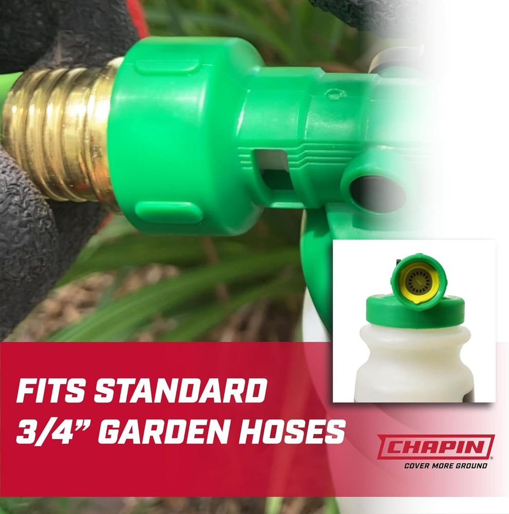 Efficient 20-Gallon Hose End Sprayer with Finger Control and Backflow Valve