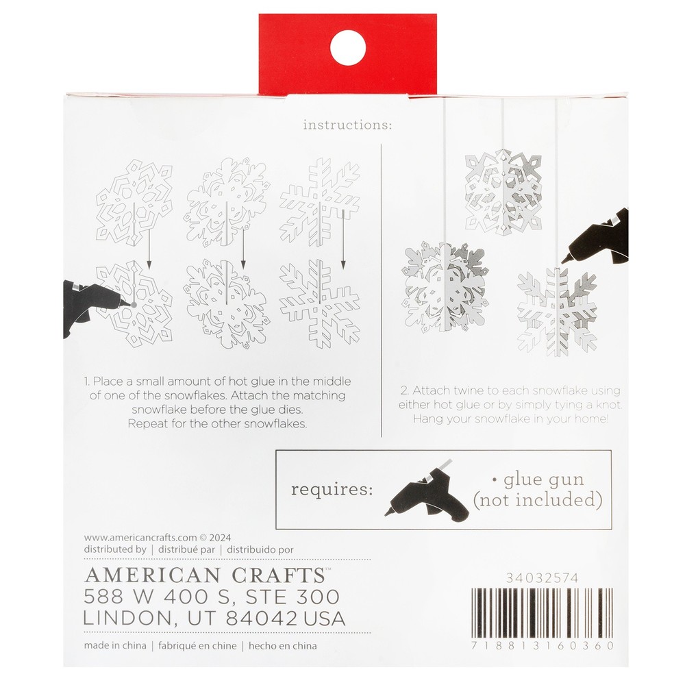 DCWV Snowflakes-Chipboard