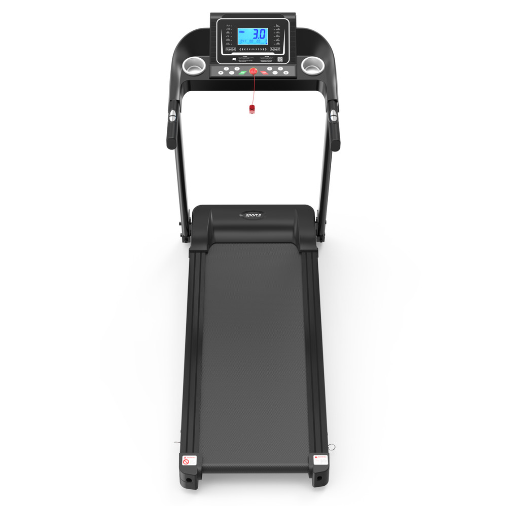 Folding Treadmill Electric Running Jogging Machine 5''LCD Display w/ Bluetooth