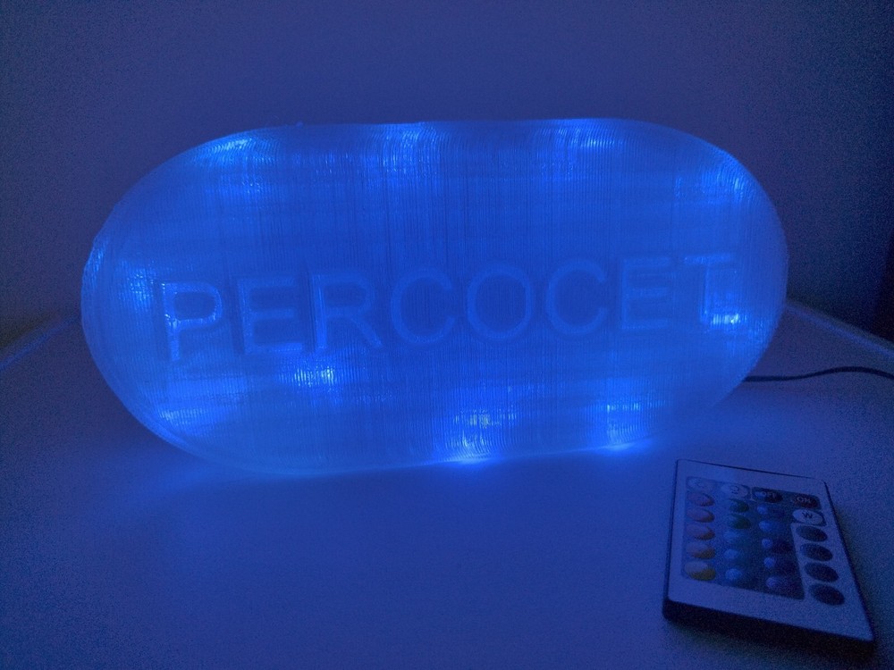 Percocet Lamp - Wifi + remote Multi color LED Lamp