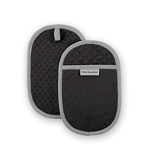 Asteroid Pot Holder 2-Pack Set 6.5"x10" Black
