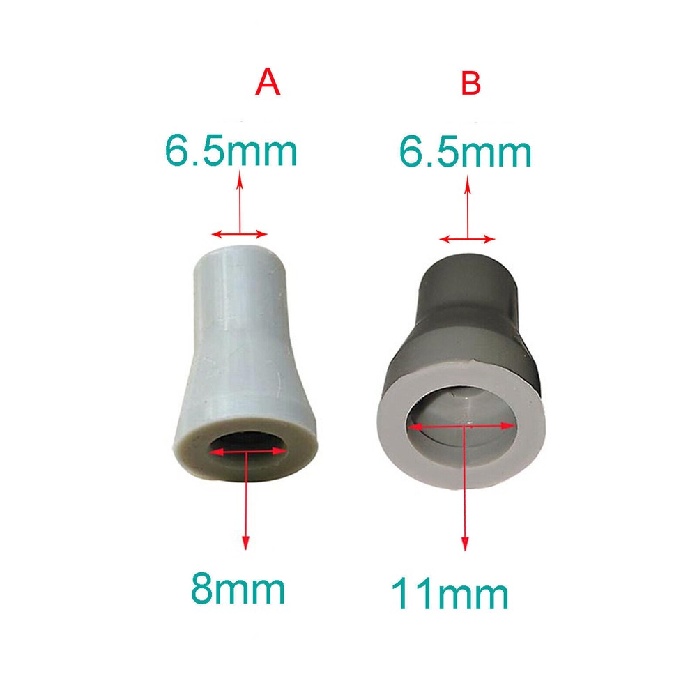 Dental Saliva Ejector Weak/Strong Suction Rubber Snap Tip Adapter Replacement