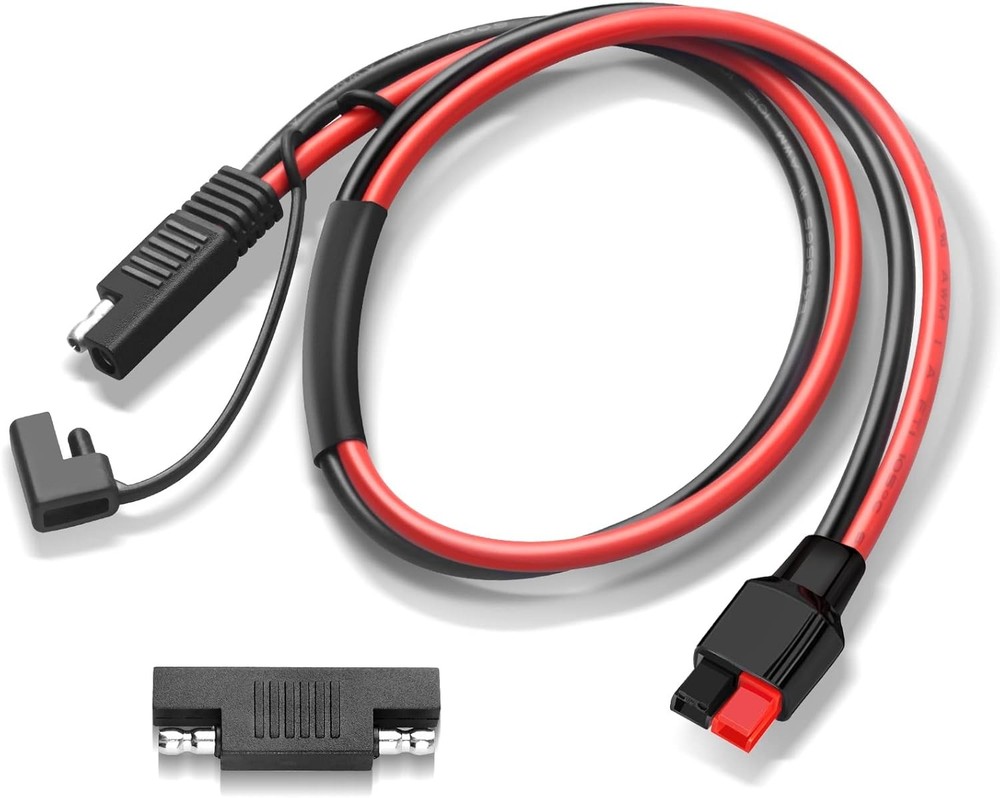 Solar SAE Cable 10AWG Extension Anderson Jackery Renogy 2 Ft