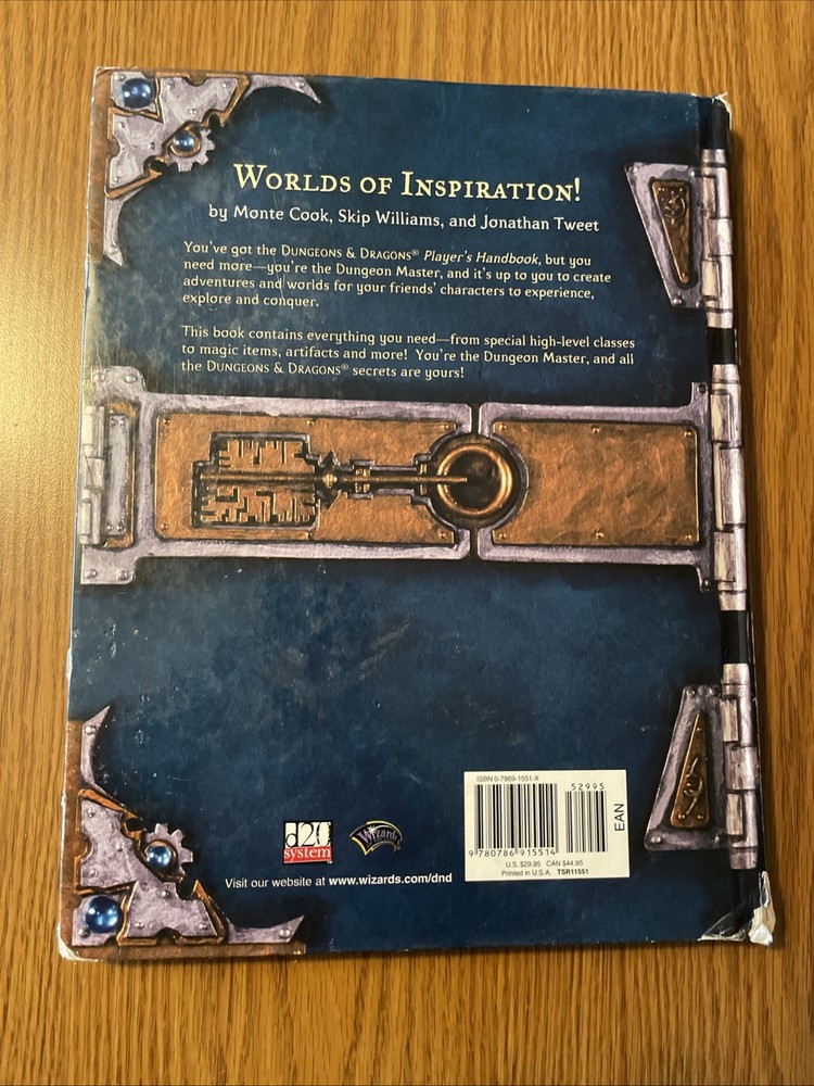 Dungeons &Dragons Dungeon Master Guide Core RulebookII 1st Print September 2000