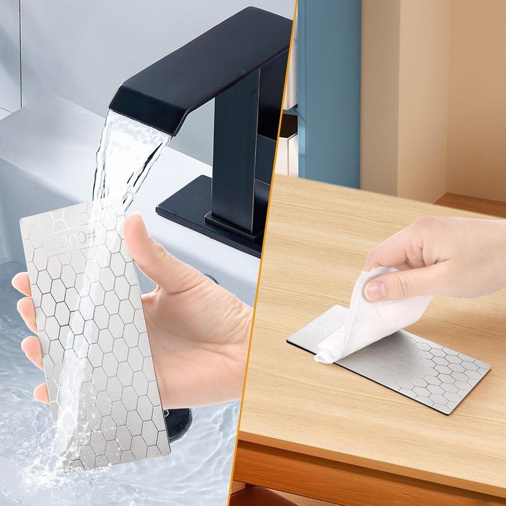 5pcs 200-1200 Grit Diamond Sharpening Stone Set Honeycomb Surface Whetstone