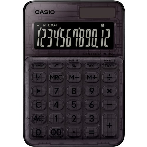 Casio Limited Edition Special Package Calculator MS-20UC-L (Clear/Black), 1EA