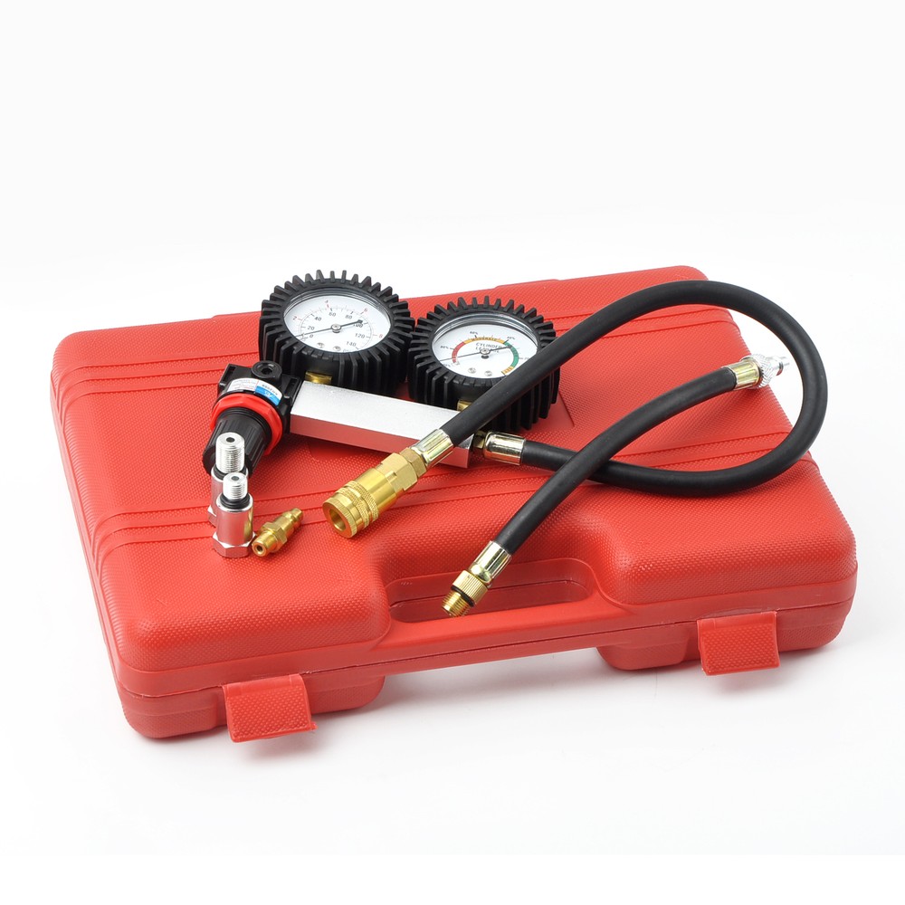 Cylinder Leak-Down Tester Leakage Leak Detector Engine Compression Tester Gauges