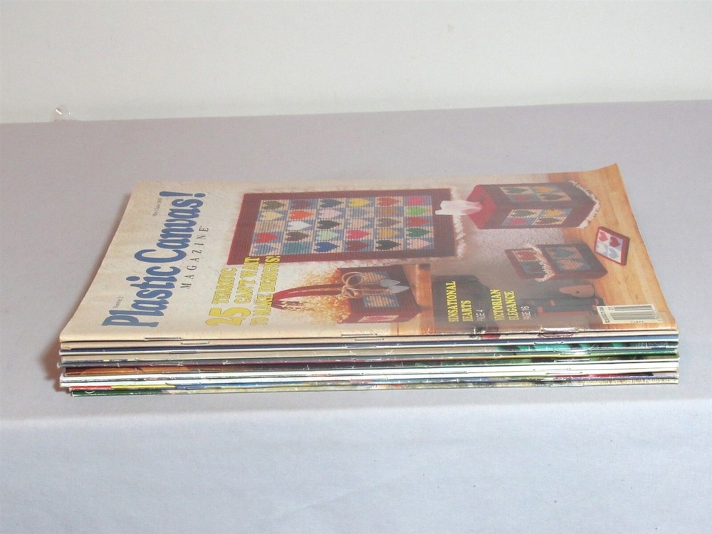 Lot 10 Vtg Plastic Canvas + Quick & Easy Pattern Magazines Pattern dollhouse