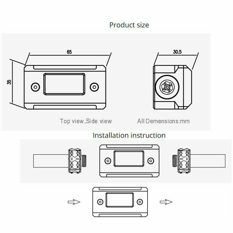 G1/4 Fitting Display Digital Thermometer Flow Meter For PC Water Cooling System