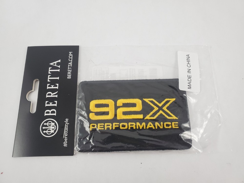 Beretta Firearms 92X Performance Logo Morale Patch Hook / Loop Backing M9  92