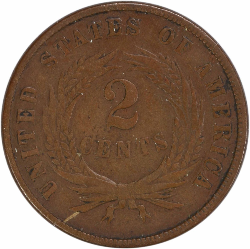 1869 Two Cent Piece VF Uncertified #918