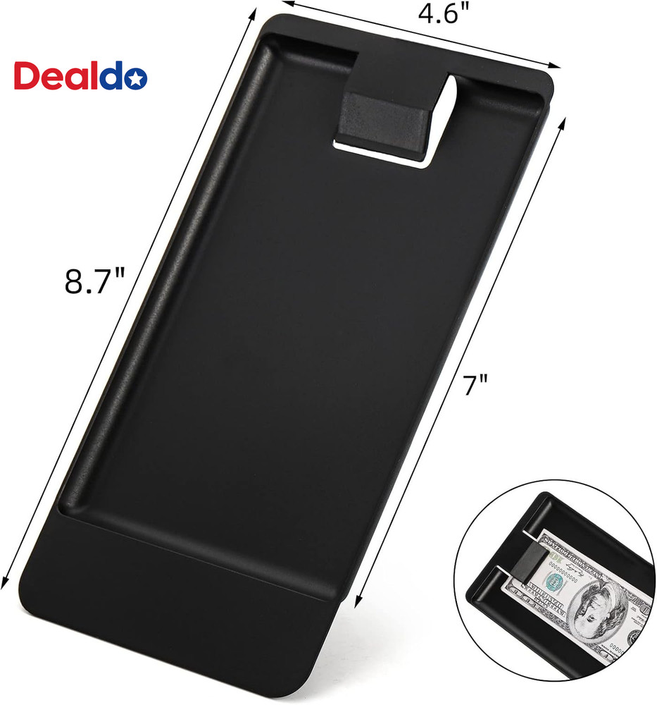 20 Pack Check Holders, Black Plastic Tip Trays, Restaurant Check Presenters, Gue