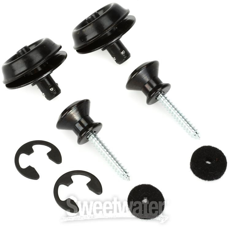 Dunlop Straplok Dual Design Strap Retainer System - Black