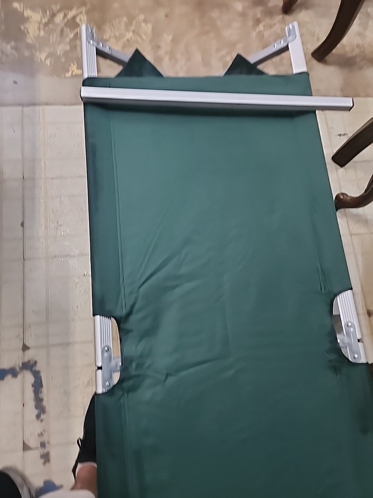 Compact Lightweight Foldable Aluminum Sleeping Cot Canvas