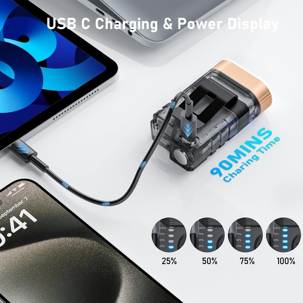 LED Small Powerful EDC Flashlight with Warm White Red Mini 4pc