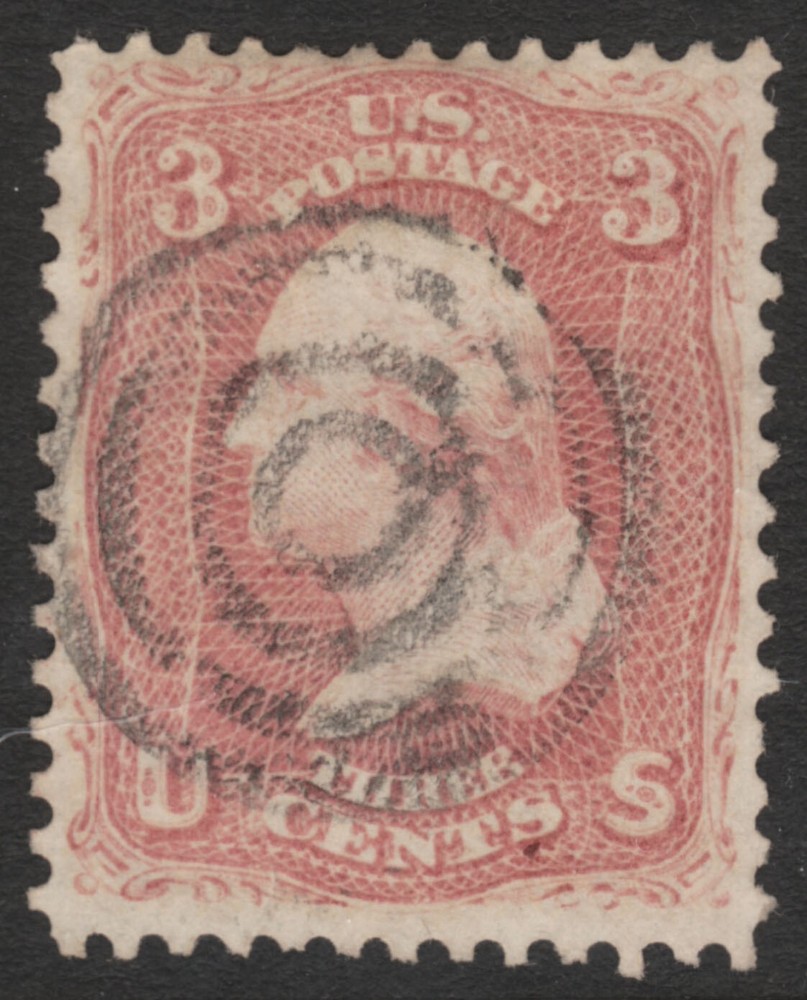 Scott #65 3 Cent 1861-62  Target Cancel     65SP23_66