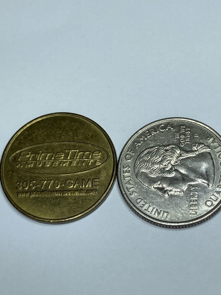 Prime Time Amusements Arcade Game Token 24mm #qa1