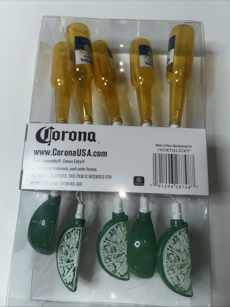 Corona Extra and Lime String Lights. New In Package.