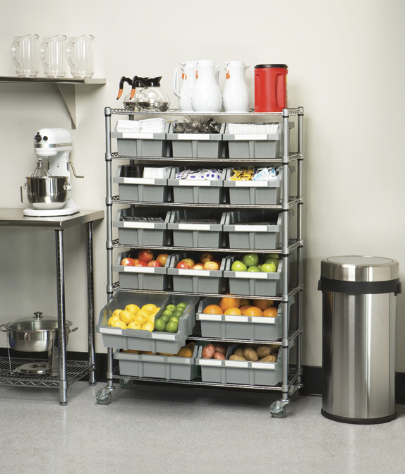 Seville Classics 7-Tier Commercial Grade NSF 16 Bin Rack System