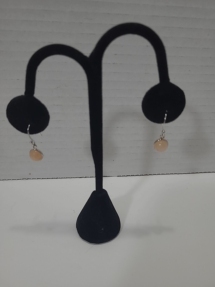 Sterling Silver Moonstone Drop Earrings