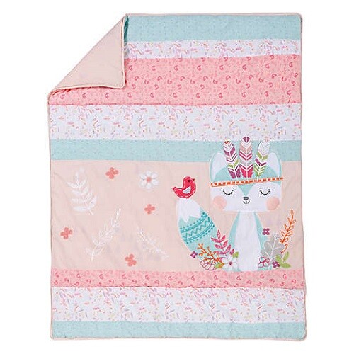 Trend Lab Wild Forever 4-Pc Crib Bedding Set Includes Mobile *New*