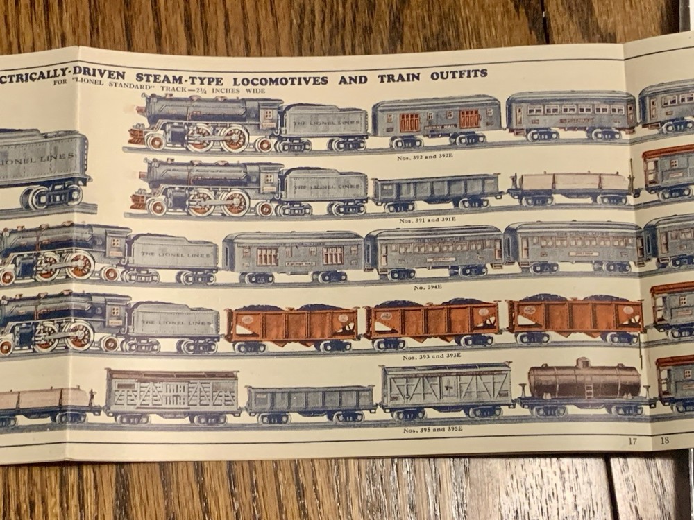 1929 Lionel Train Catalog