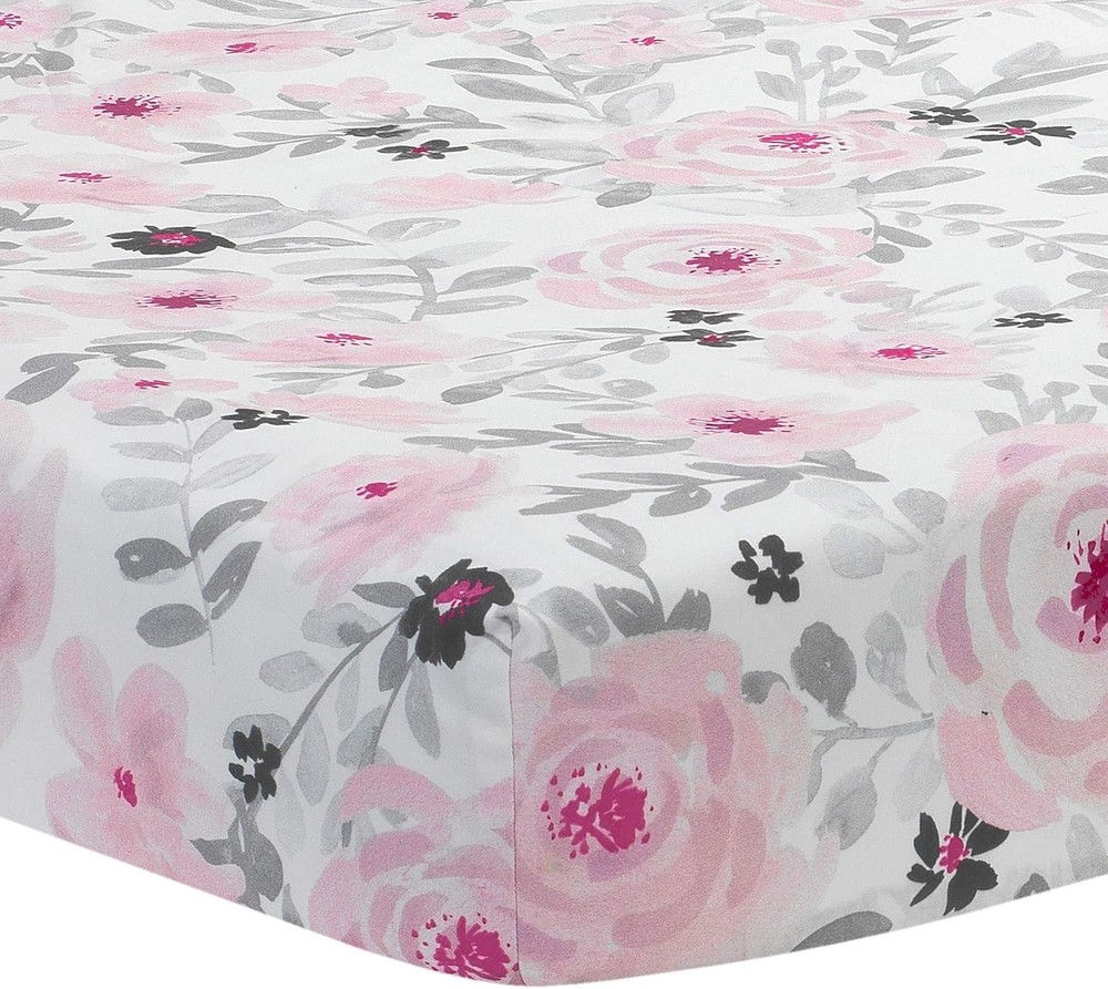 Watercolor Floral Nursery Bedding Set